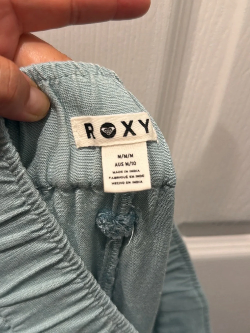 Roxy Girls Light Blue Pull-On Shorts with Drawstring
